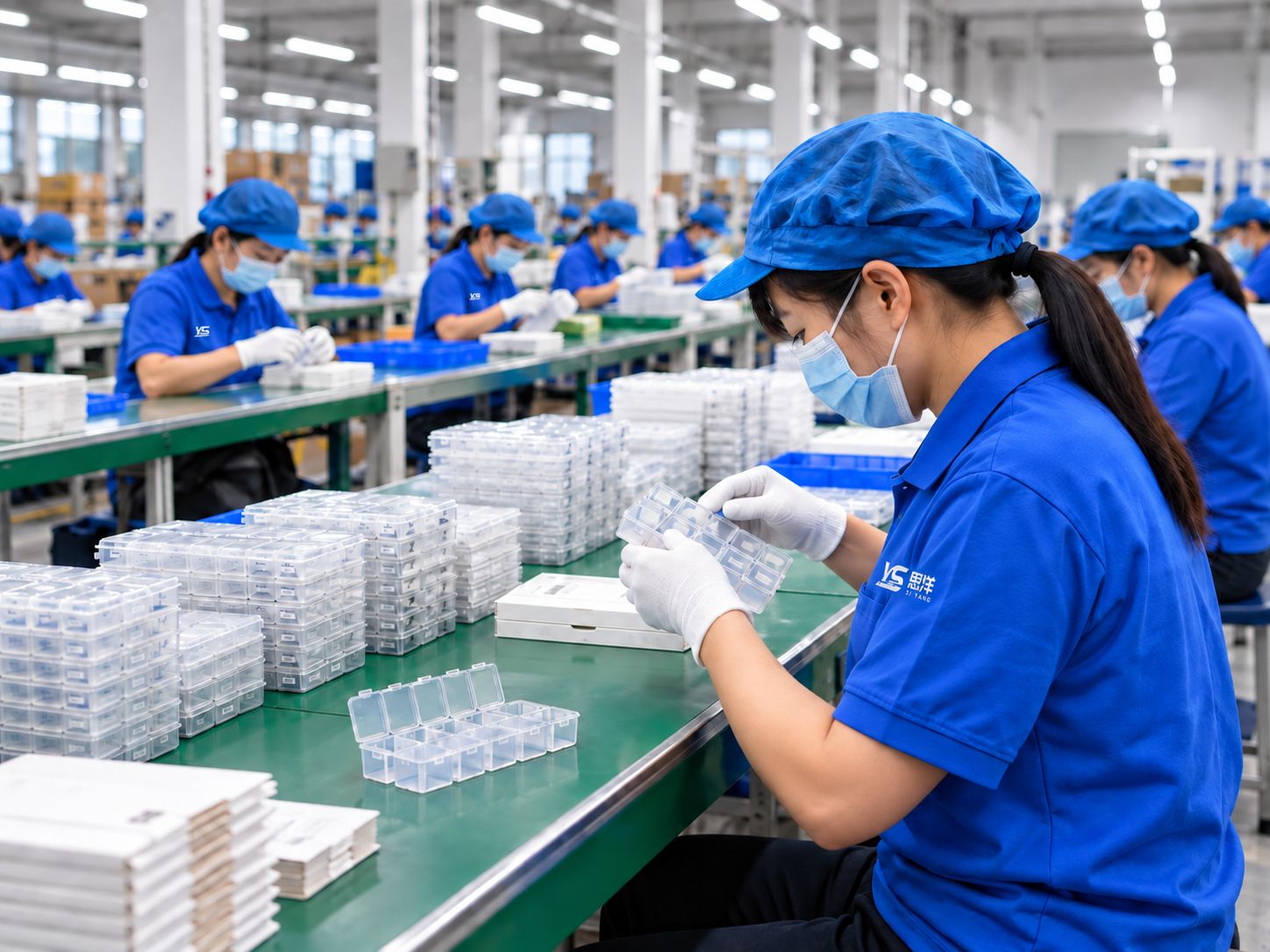 Assembly and packaging production