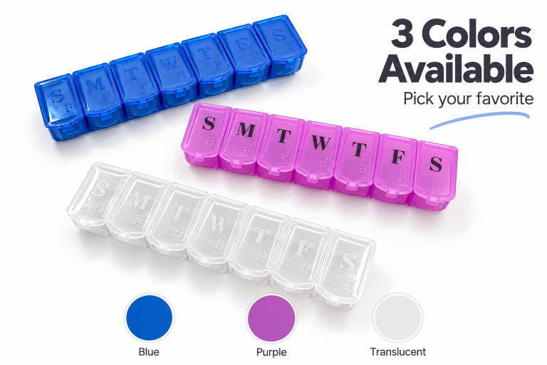 1519 Multicolored 7-Day Pill Organizer