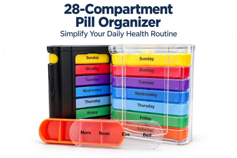 SY-032 Drawer-Type 28-Compartment Pill Organizer