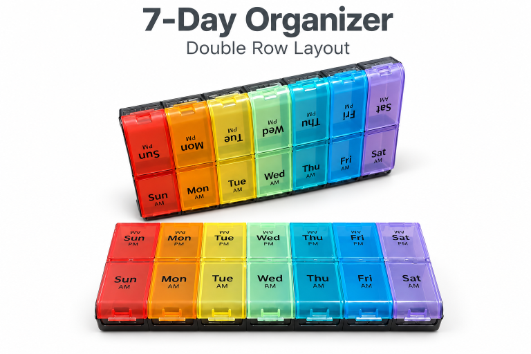 SY-035 Double-Row 7-Day Pill Organizer
