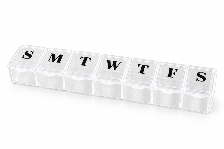 1518 Simple 7-Day Pill Organizer
