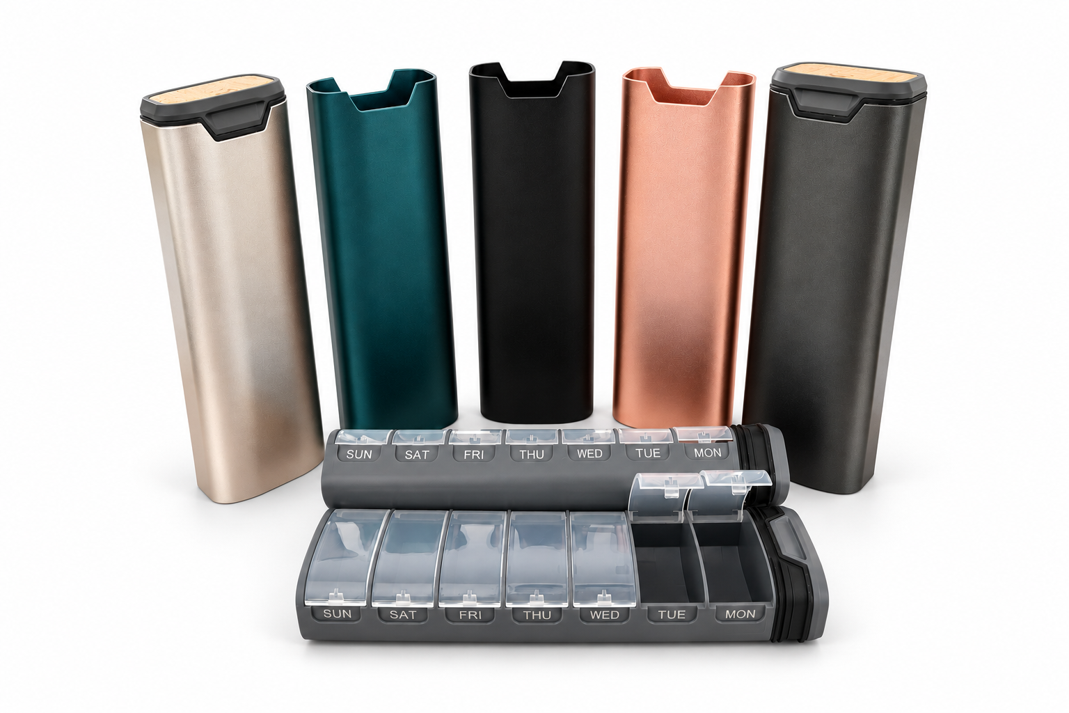 SY-008-2 Upgraded Aluminum Weekly Pill Organizer
