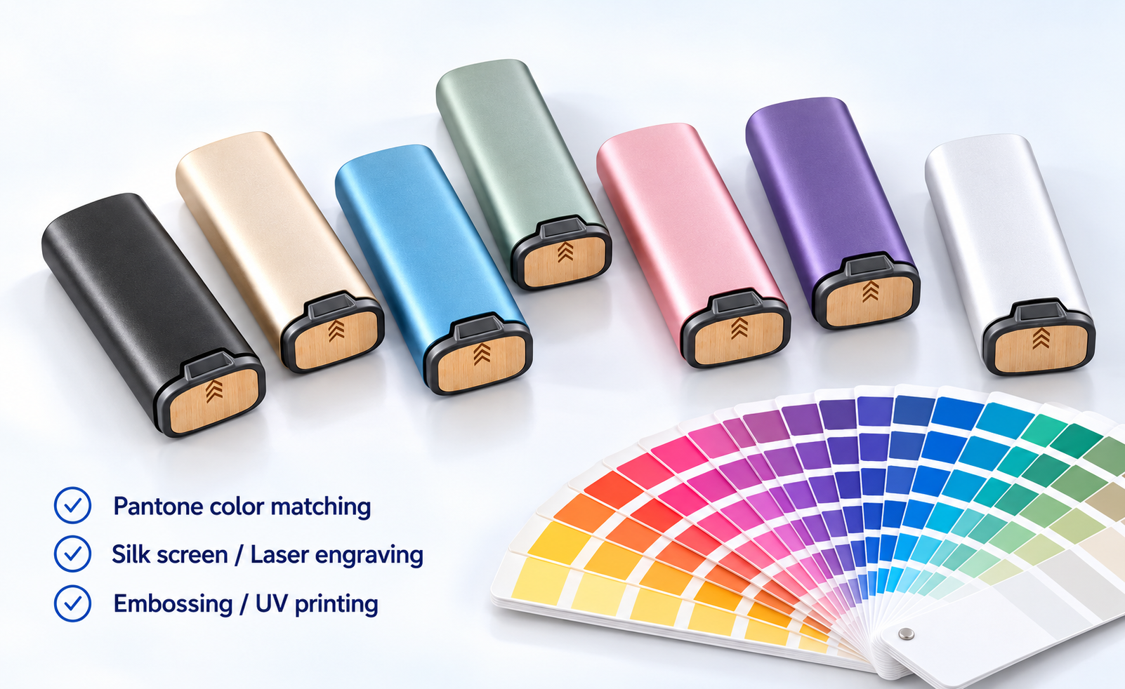 Custom colors and logo options